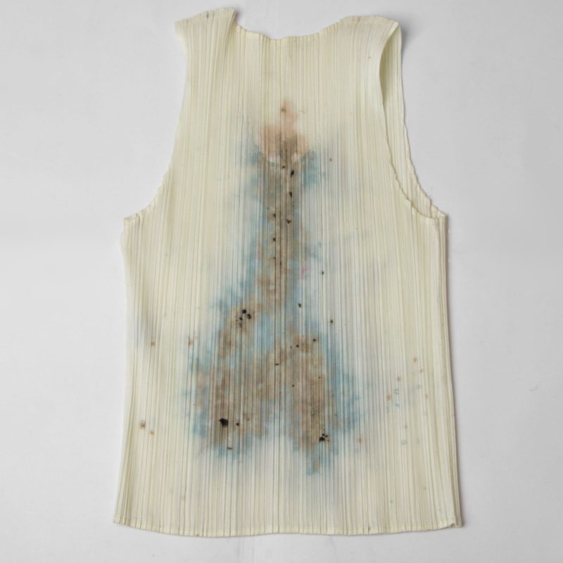 A/W1999 PLEATS PLEASE GUEST ARTIST SERIES NO.4 CAI GUO QIANG 蔡 國強 Explosion Printed Top