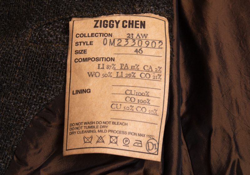 ZIGGY CHEN A/W2023 Dyed Linen Blended Jacket