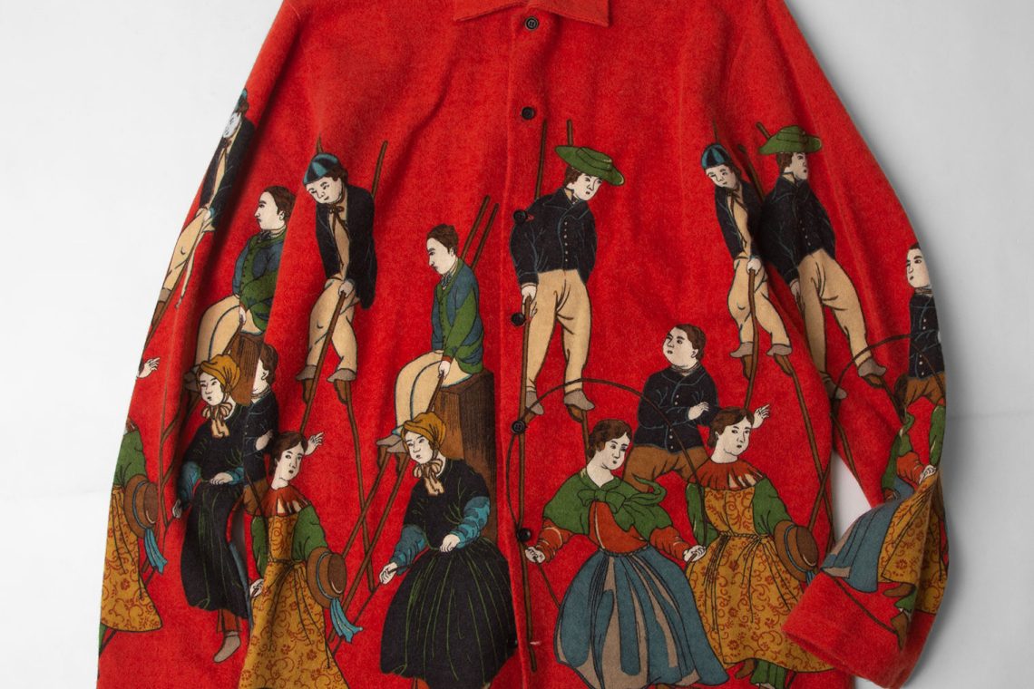 A/W1995 Yohji Yamamoto POUR HOMME Rokumeikan Knit Shirt